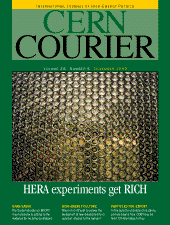 Cover of CERN Courier Volume 38 Issue 8
