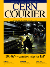 Cover of CERN Courier Volume 39 Issue 8