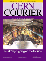 Cover of CERN Courier Volume 43 Issue 8