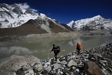 Surveying Imja glacial lake
