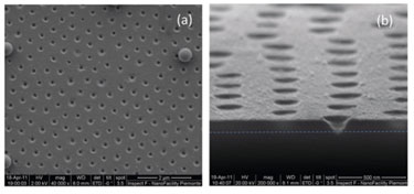 Porous membrane formed by nanosphere-mediated laser ablation