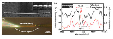 Single-nanowire plasmonic grating