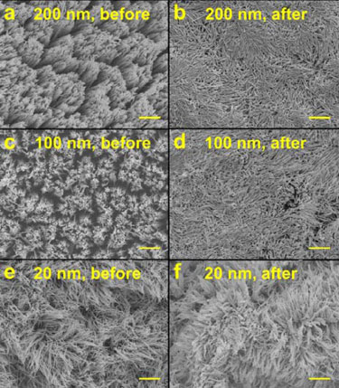 Surface fasteners before and after bonding and debonding