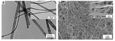High aspect ratio Fe<sub>3</sub>O<sub>4</sub> nanobelts