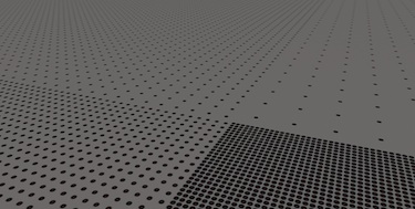 Quantum dots in pits