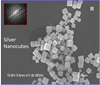 Aged silver nanocubes