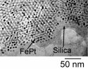 FePt particles in silica film