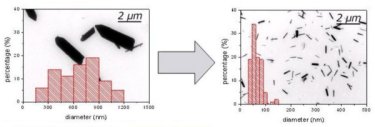 ZnO rods before and after optimization