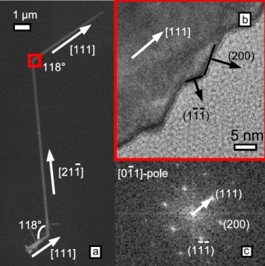 Zig-zag nanowires