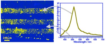 Patterned nanocomposite