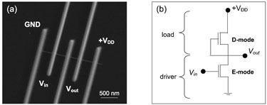 Nano-inverter fabricated on a single ZnO nanowire