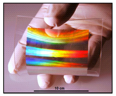3D fishnet NIMs on plastic substrate