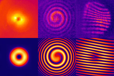 Vortex beams and spirals