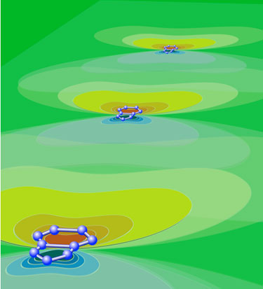 Interacting pentagon-heptagons