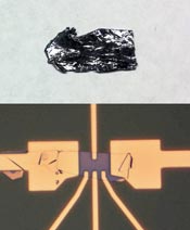 Molybdenite crystal