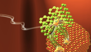 Pentacene absorbing light