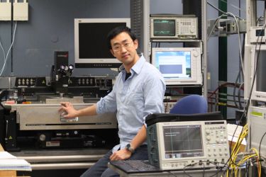 Qing Cao in his lab at IBM, US.