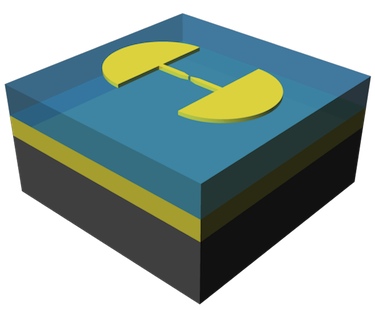 Fan-shaped nanoantenna