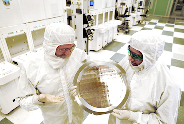 Looking at a wafer