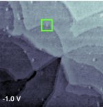 Sequential STM images of 4-(2-amino-4-pentafluorophenylethynyl phenylethynyl)benzenethiol (FAPPB)/decanoic acid(2-mercaptoethyl)amide (R1ATC9)