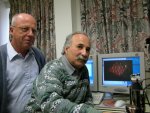 Researchers Eugenii Katz and Itamar Willner analyze hydrophobic magnetic nanoparticles using atomic force microscopy.
