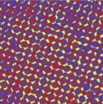 Binary superlattices obtained by self-assembly of individual nanoparticles.