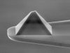 Flattened atomic force microscope tip