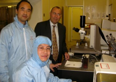 (from left to right) Kyle Jiang, Xianzhing Chen and David Hukins