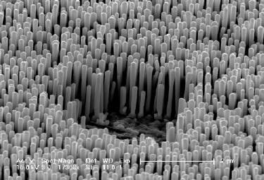 Metallic glass rods on alumina