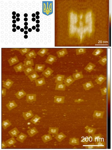 Tiny template in action: streptavidin assembly scheme