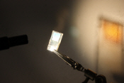 Photo of the solar cell electrode