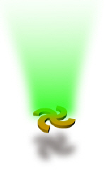Optical forces induced on a light mill motor
