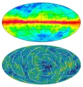 WMAP and LAB surveys