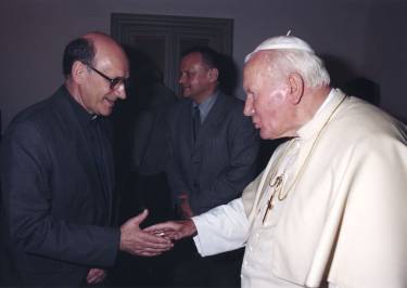 Michael Heller and Pope John Paul II