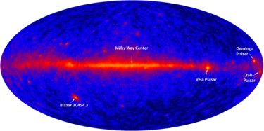All-sky view from the Fermi Gamma-ray Space Telescope