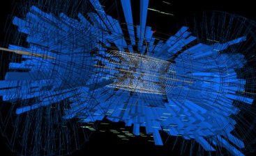 Particle tracks in the CMS