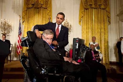 Hawking honoured at the White House