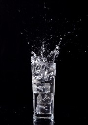 Water pumped uphill