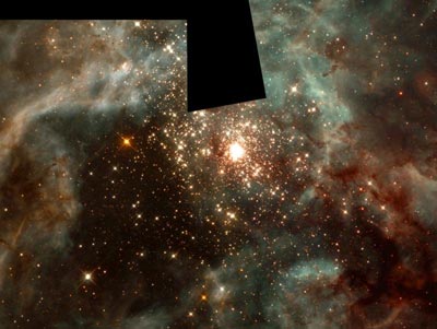 Telescope image of 30 Doradus