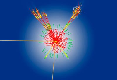 Eyes on the prize: simulation of a Higgs event in the LHC's ATLAS