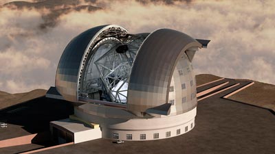 Artist's impression of the Extremely Large Telescope