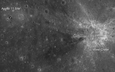 Astronauts' first steps on the Moon