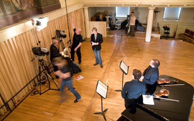 Filming at St George's, Bristol. (Courtesy: Jesse Karjalainen)
