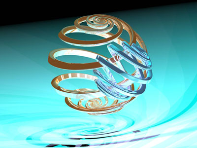 An illustration of a phosphorus nuclear spin entangled with its bound electron spin