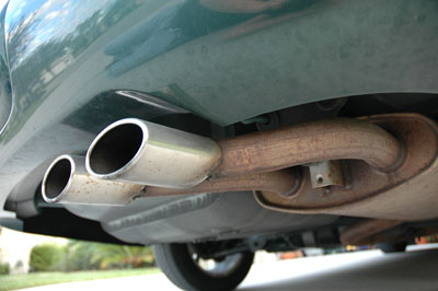 Photograph of a car exhaust