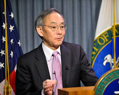 Photograph of US energy secretary Steven Chu