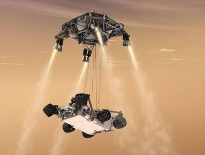 An artist's impression of NASA's Curiosity rover