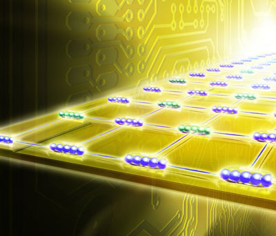 Schematic diagram of a quantum computer of the future