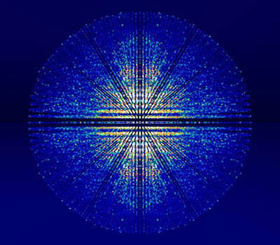 3D rendering of X-ray diffraction data