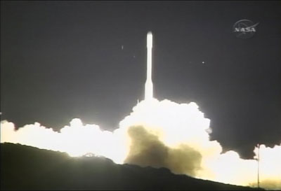 Launch of the Glory satellite